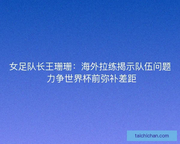 女足队长王珊珊：海外拉练揭示队伍问题 力争世界杯前弥补差距
